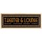 6" x 36" Theater Sign Framed Wall Art, Contemporary Home Theater Movie Décor, Glass Facing and Hanging Hardware Included